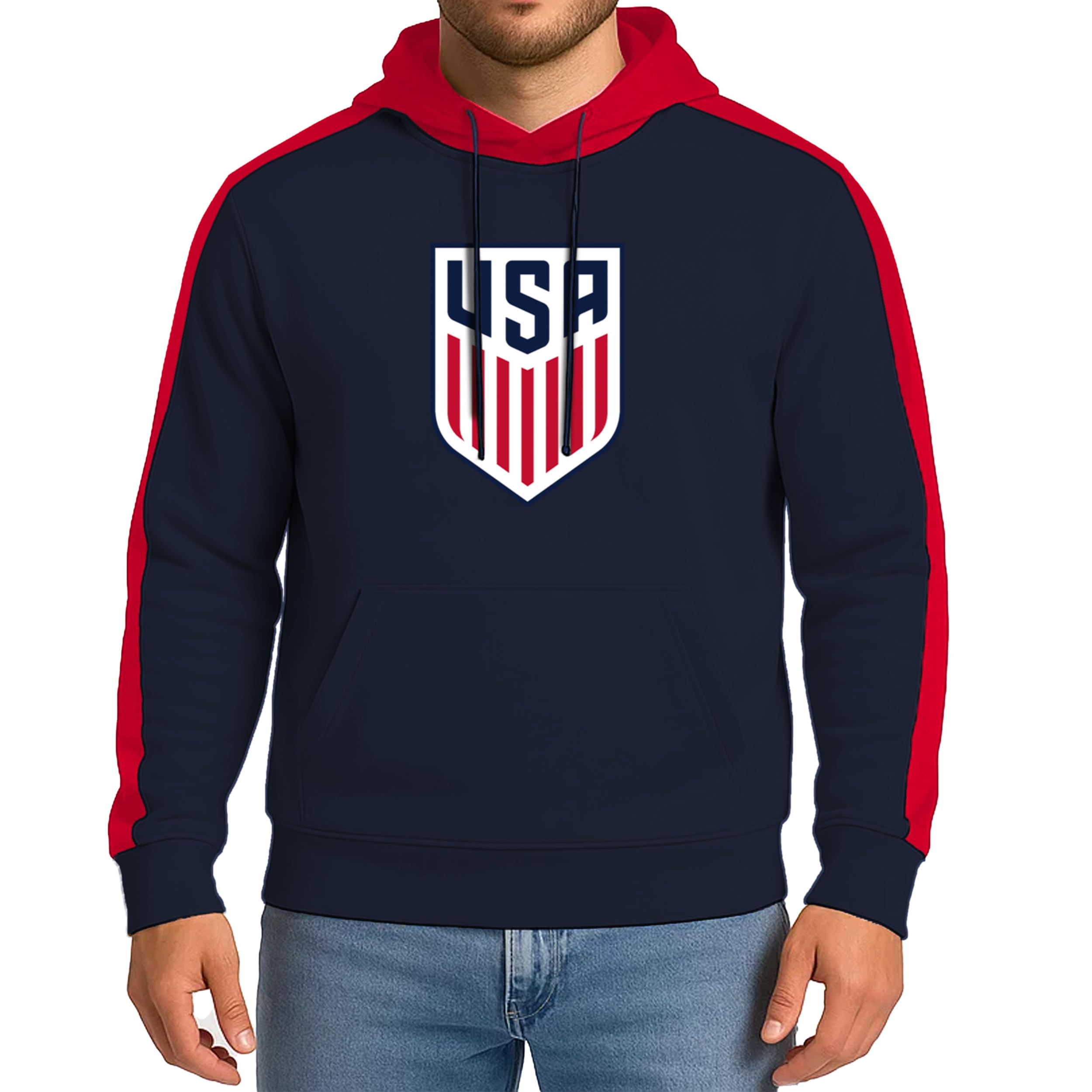 Icon Sports Official US Men's National Team Pullover Hoodie - Unisex Adult