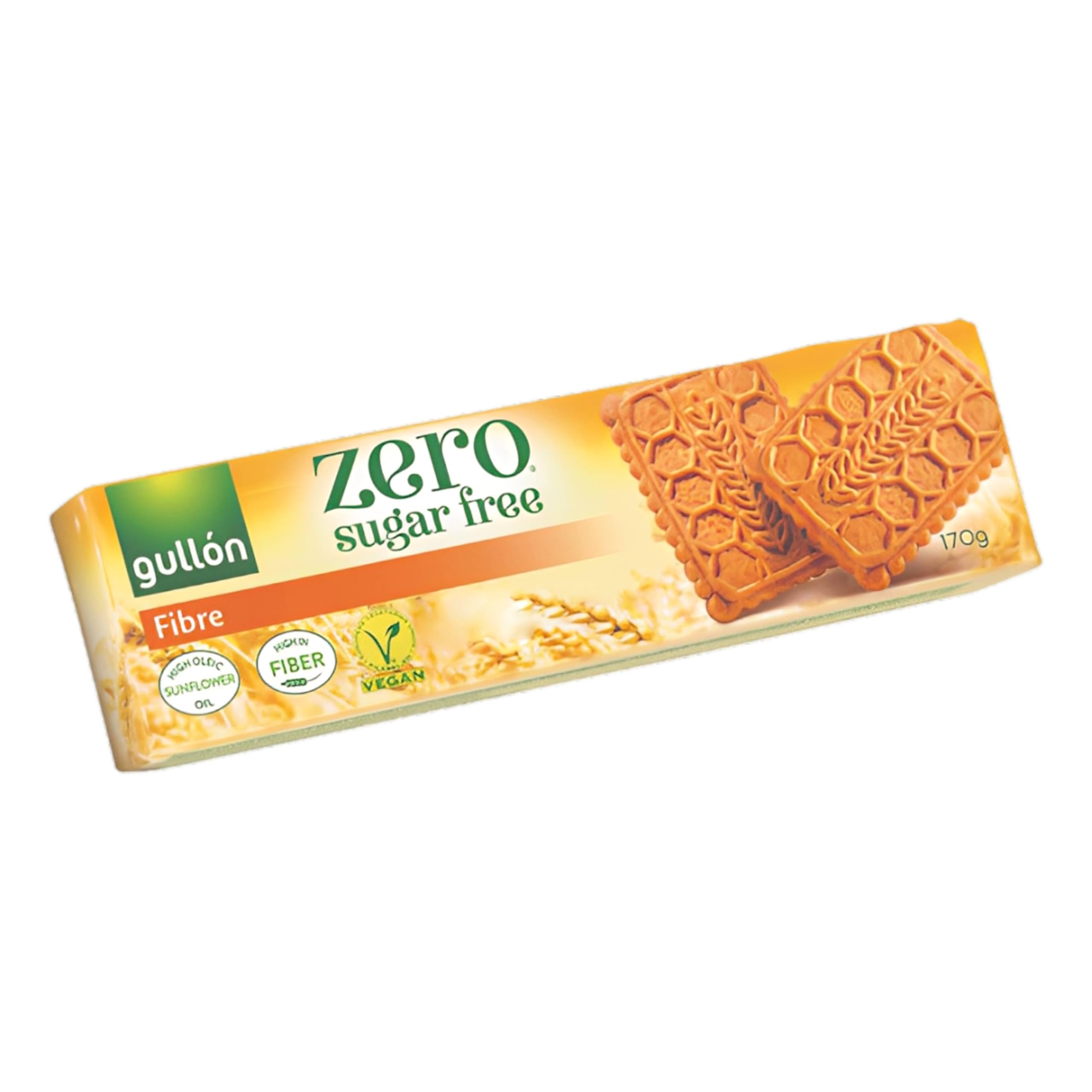 Gullon Sugar Free Fiber Biscuit 170g - Delicious, Crispy & Baked to Perfection