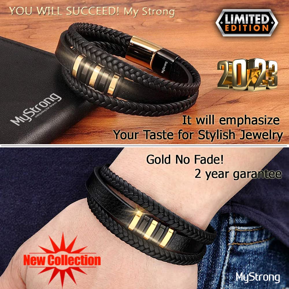 【SPERONE】24SS★ [Real Leather] String Leather Bracelet globi Leather Bracelet For Men | Genuine Wrap Braided