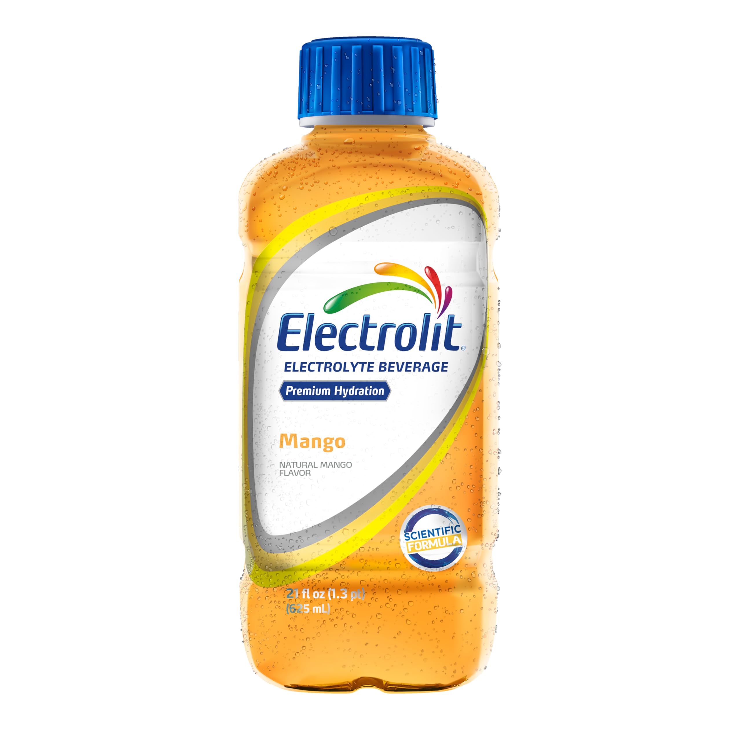 Electrolit, Electrolyte Beverage, Mango, 21 Fl Oz bottle (Pack of 12)