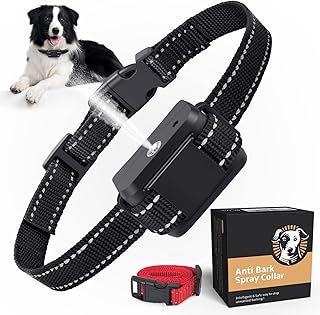 Citronella Bark Collar,Automatic Citronella Dog Collar for barking Waterproof Safe Citronella Spray No Bark Collar Rechargeable Humane Anti Barking Collar Stop Bark Training Collar for Small Large Dog