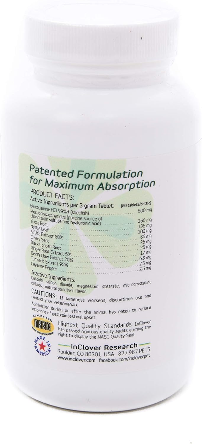 InClover, K9 Connectin Hip & Joint Tablets Dog Supplement, 50 Count