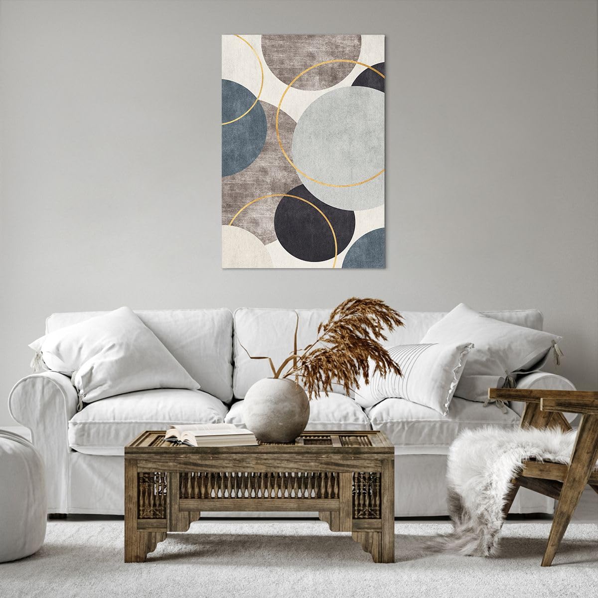 Quadro Moderno Su Tela 120x80 Cm - Stampa Minimalista, Per Soggiorno, Camera Da Letto, Pronto Da Appendere