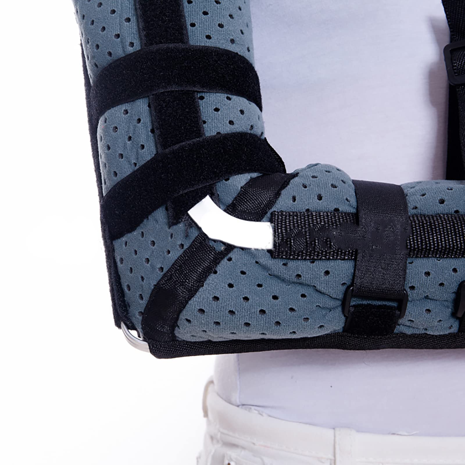 Cuidado del Brazo Médico Niño Adulto Brazo Fractura Cabestrillo Hombro Codo Articulación Brazo Dislocación Cinturón Fijo Antebrazo Dislocación Protector Clavícula,S