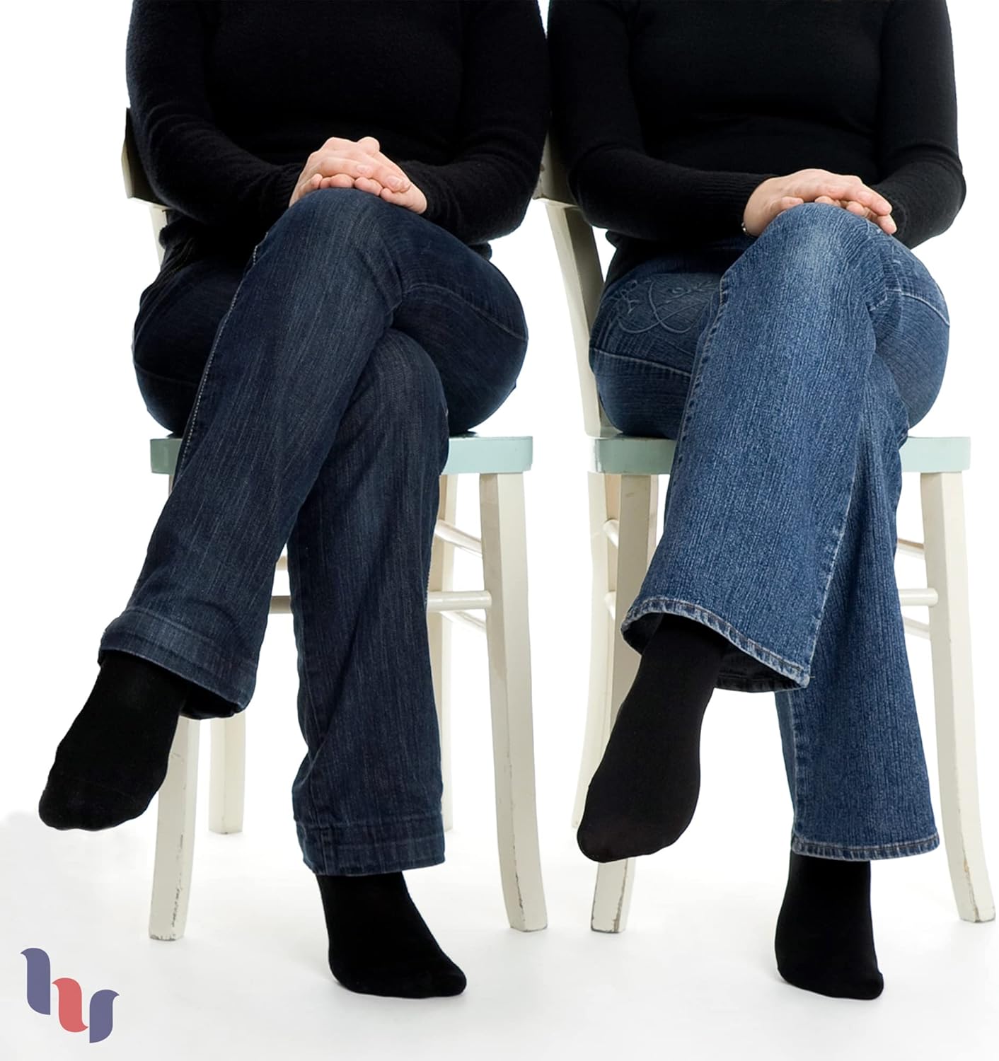 Hugh Ugoli Women's Rayon Thin Crew Socks for Dress Business & Trouser, Seamless Toe, 4 Pairs in Gift Box - Image 6