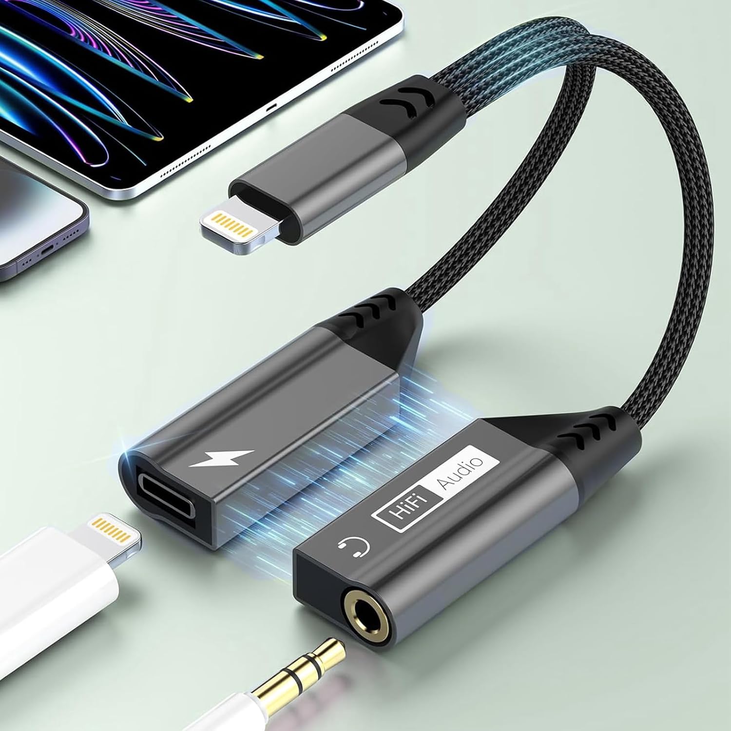 Amazon IPhone Headphone And Charger Adapter 2 in 1 Magnetic amazon-iphone-headphone-and-charger-adapter-2-in-1-magnetic