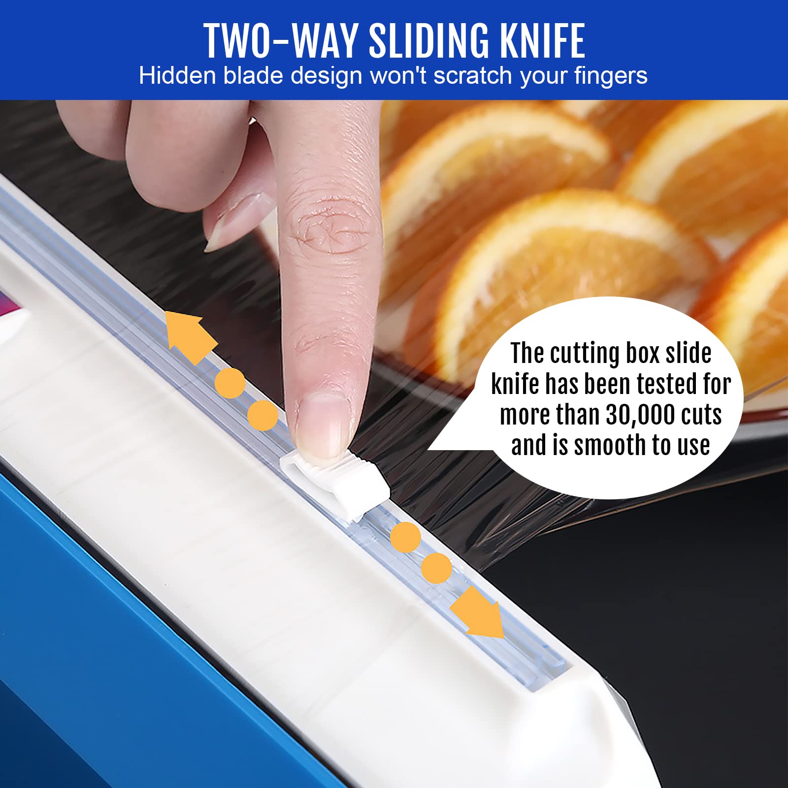 Cling Cutter, Cling Film Dispenser with Cutter, Gourmet Foil Cutter