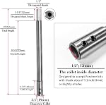 ASNOMY 10 Inch Extra Long Ship Auger Extension Forstner Bit Extension with 1/2" Shank, Accepts 1/2" Shank, 1/2" Hex Drive