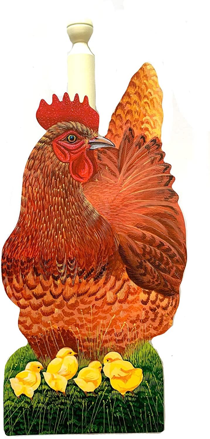 Hen and Chicks Kitchen Roll Holder - Mother Hen & Chicks Gift MB16KRH
