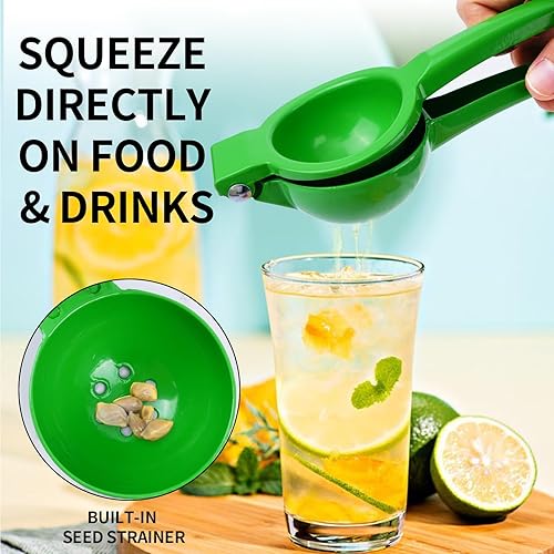 Miniatura 5 de Exprimidor de metal, exprimidor de limón, exprimidor manual de limón, prensa de lima, exprimidor de mano profesional, exprimidor de cítricos,