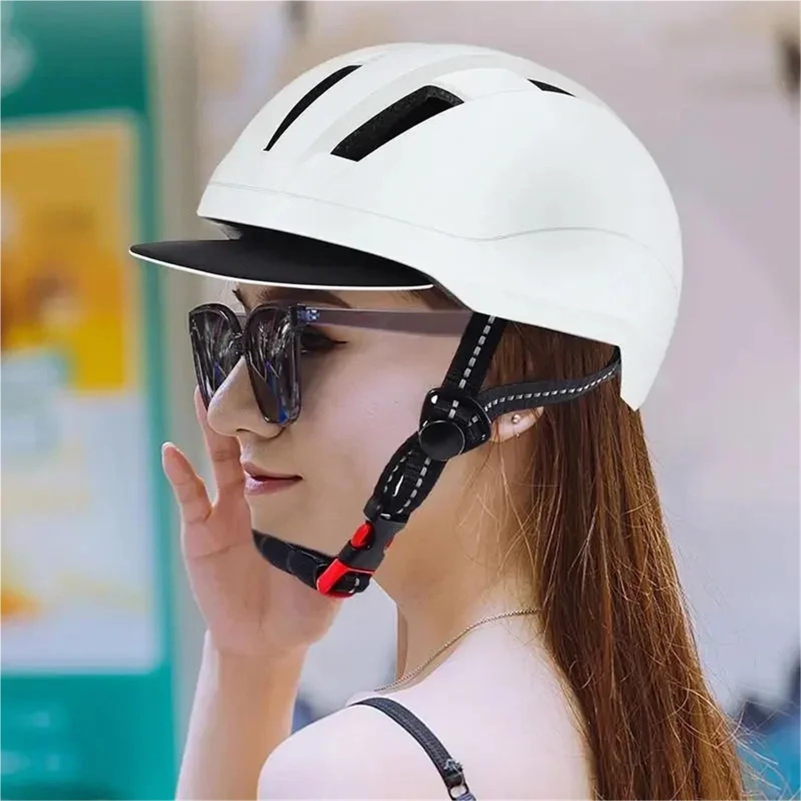 Casco de Equitación Casco de equitación Ajustable 57 a 62 cm for Hombres y Mujeres, Transpirable, Protector Corporal for Adultos