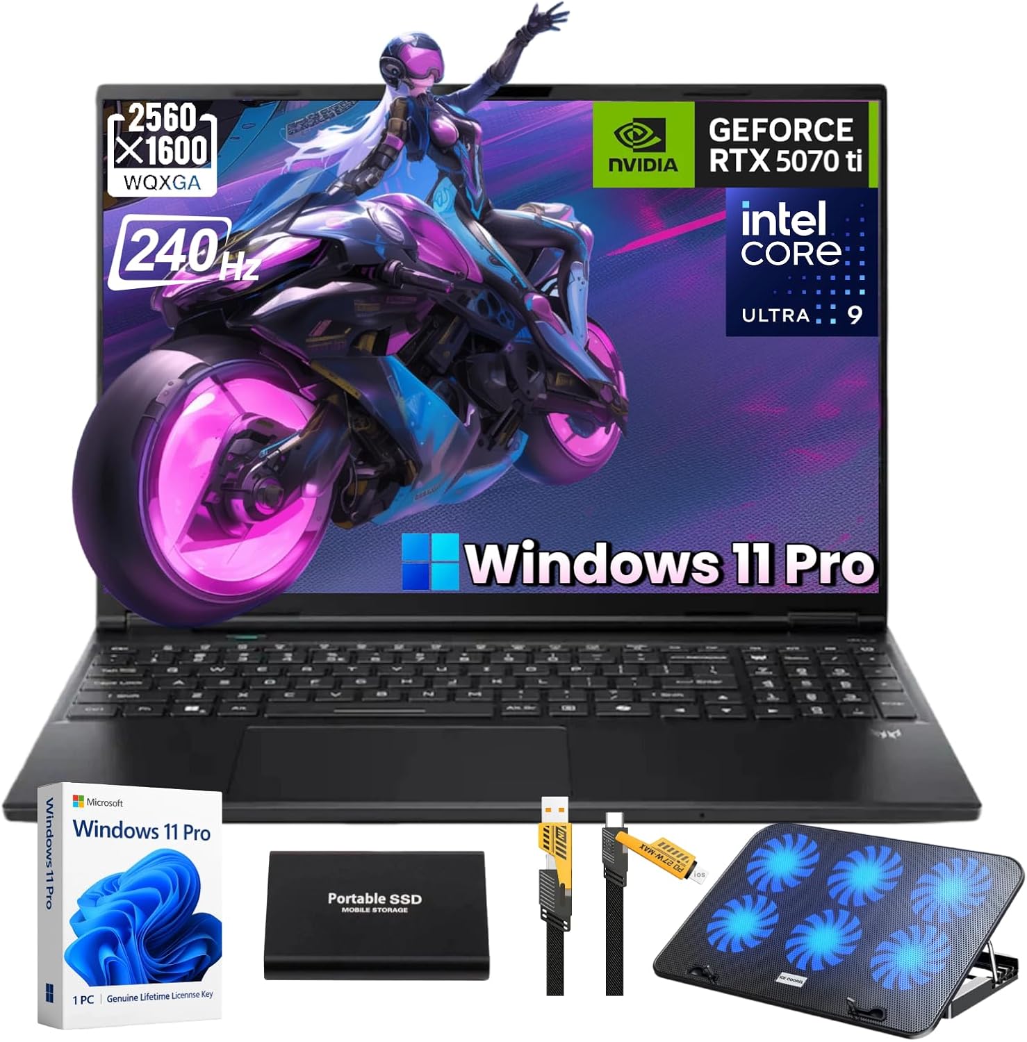 Acer Predator Helios Neo 16S AI Gaming Laptop, 16" OLED 240Hz Display, Intel 24-Core Ultra 9 275HX, NVIDIA GeForce RTX 5070Ti, Windows 11 Pro, RGB Backlit Keyboard, Wi-Fi 6E, 64GB DDR5 + 1TB SSD