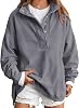 Sudadera con Cuello Mao para Mujer yaoeye, Talla Grande, Casual, con Botones y Escote Henley, Pullover, Conjuntos de Moda 1