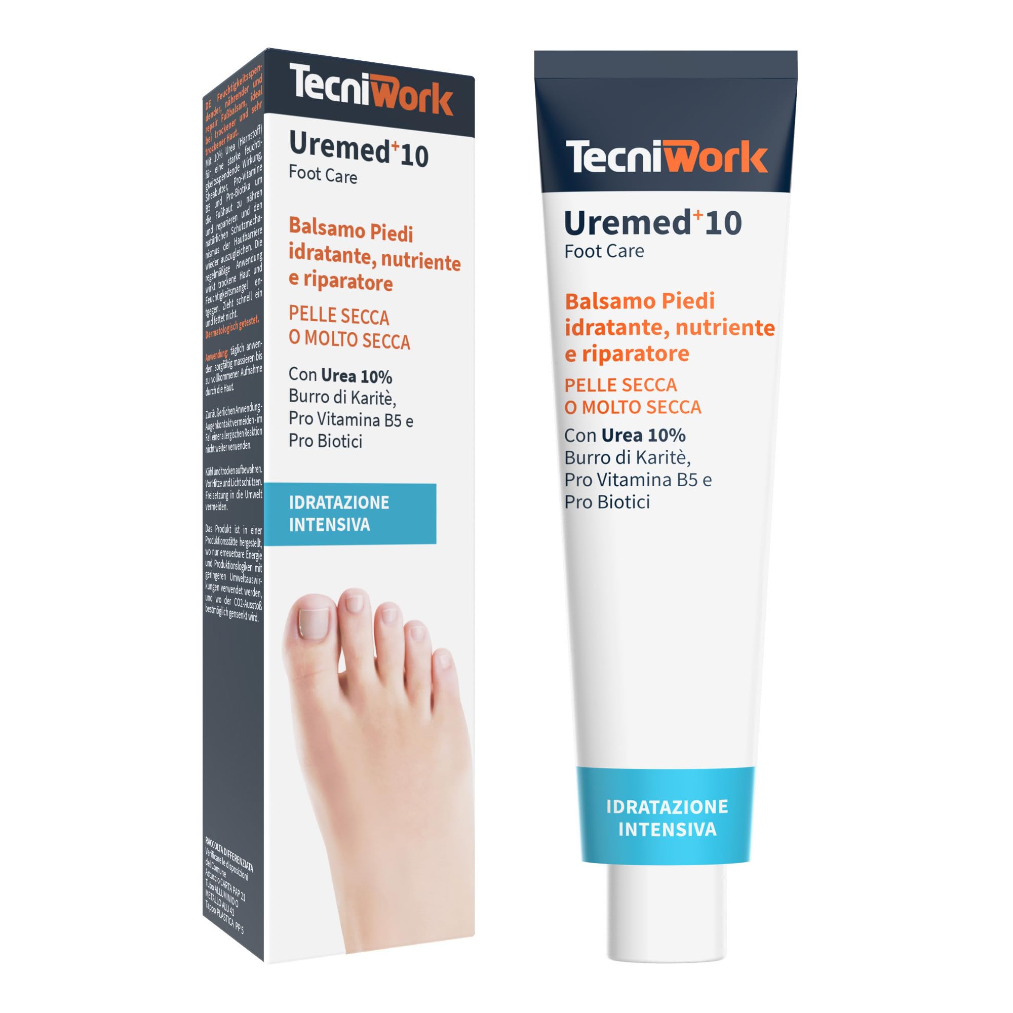 Uremed +10 - balsamo piedi idratante e riparatore con 10% di urea 75 ml