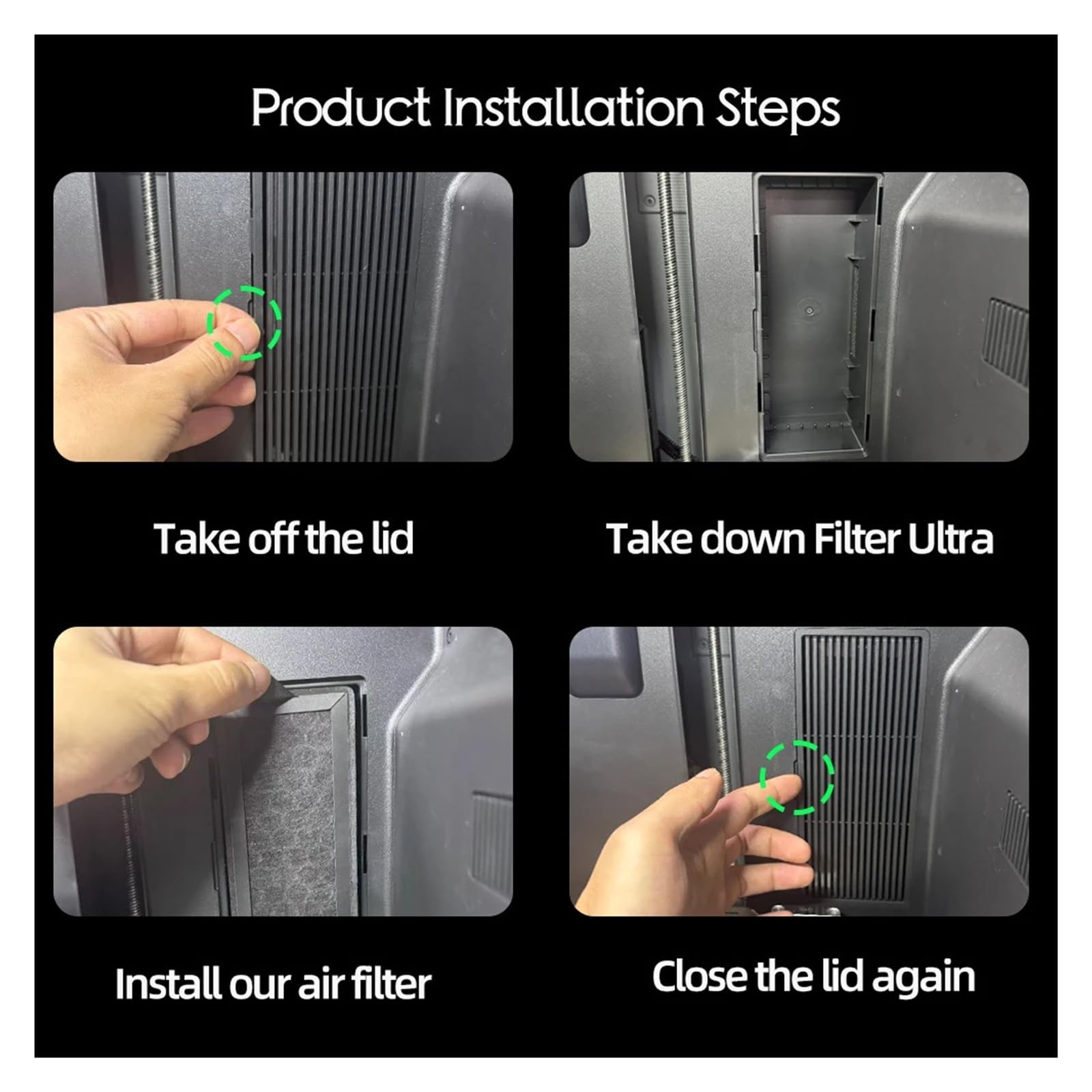 Filtro de aire HEPA, compatible con Bambu Lab