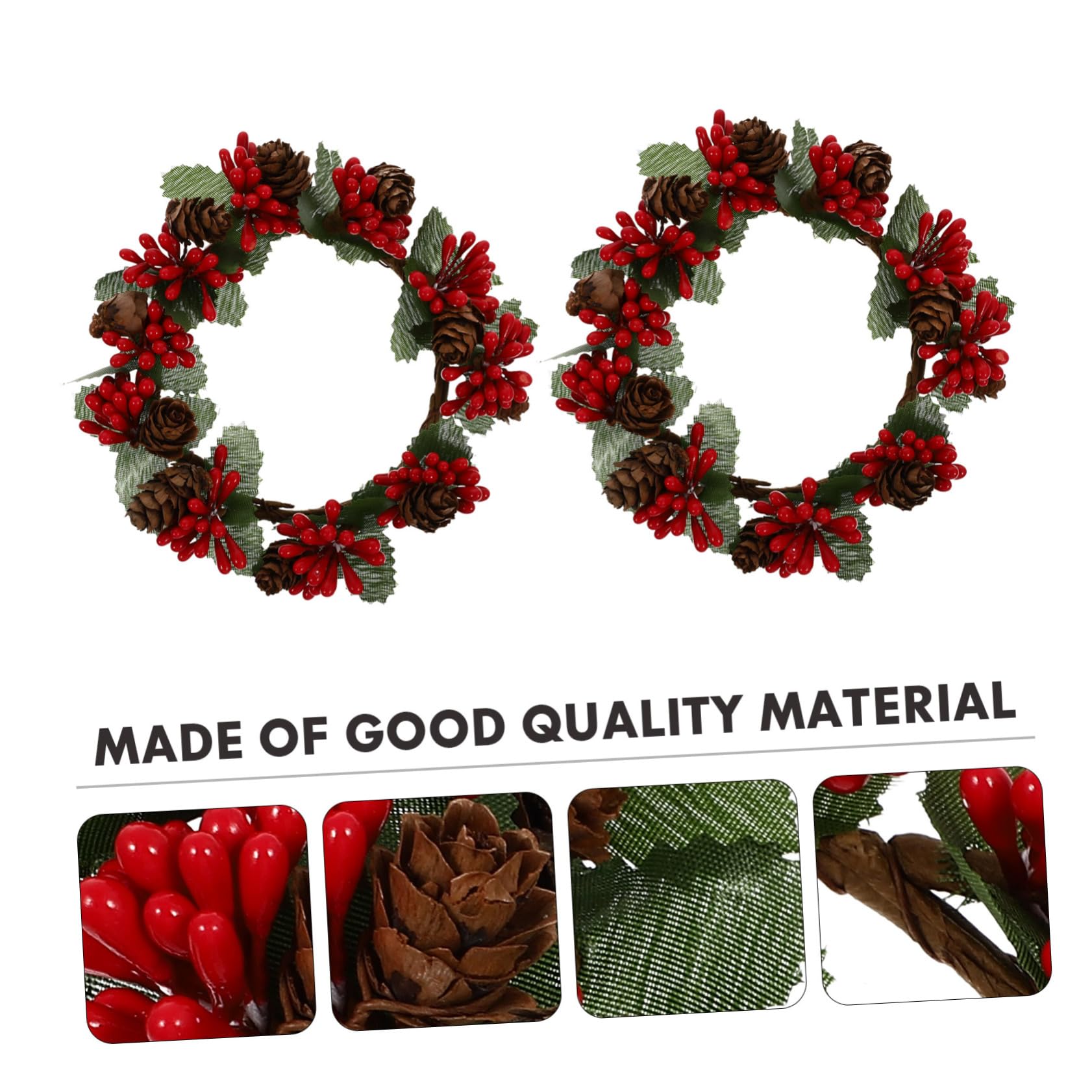 MAGICLULU 8piezas Guirnalda Navideña De y Verdes Decoración Colgante para Puertas y Ventanas Adornos De Navidad para Interiores y Exteriores