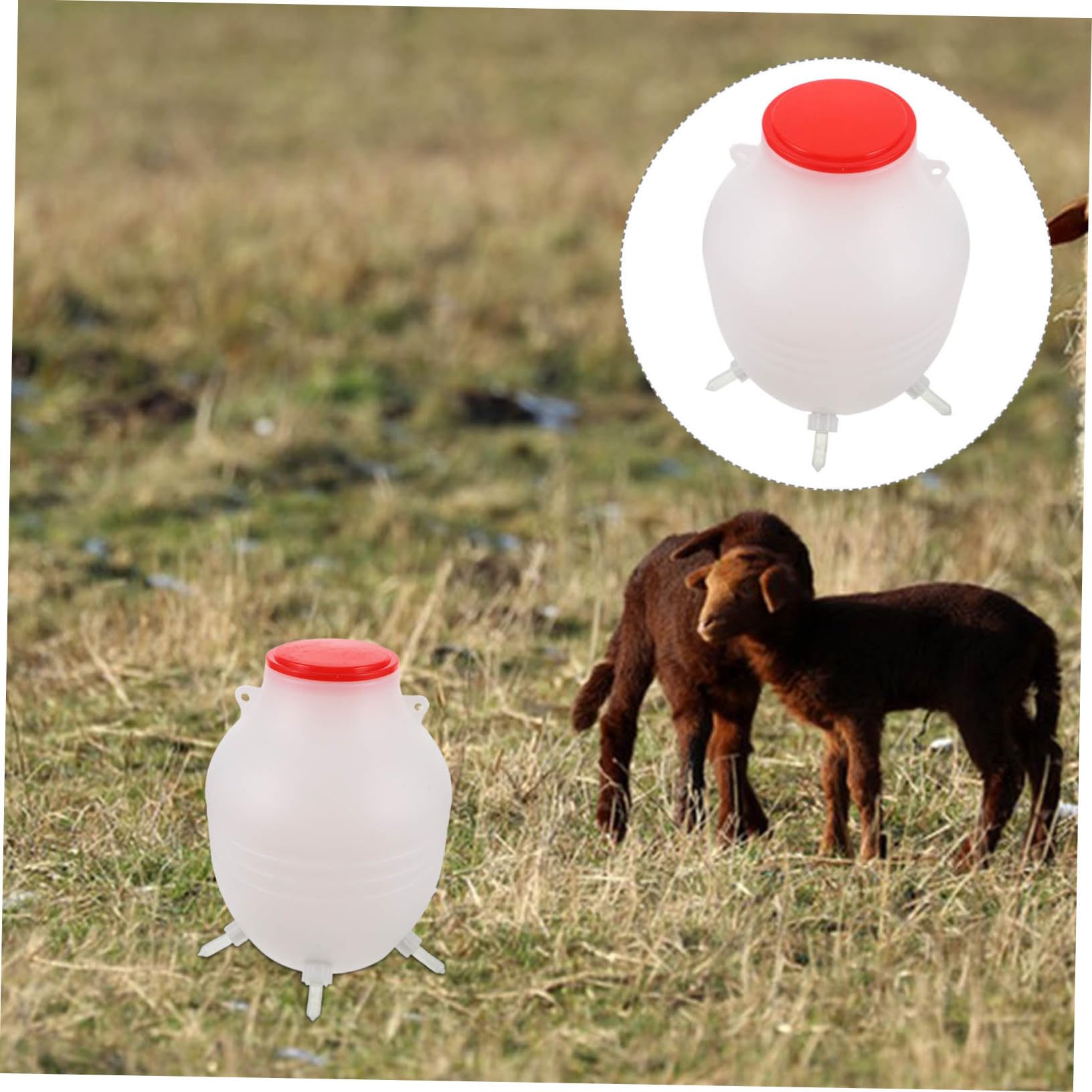 HEMOTON Biberon Per Capretti e Agnelli in Riutilizzabile Con Tettarella Morbida Per Alimentazione Con Latte Di Capra Per Allattamento Dei Piccoli Animali Da Fattoria