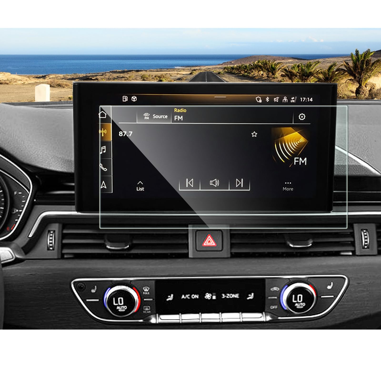 for 2020-2025 Audi A4 Screen Protector, for 2020-2025 Audi A5/ 2021-2024 Audi Q5 Screen Protector, 10.1-inch Tempered Glass, 2021 2022 2023 2024 A4 A5 Q5 Accessories HD Transparent 10.1"