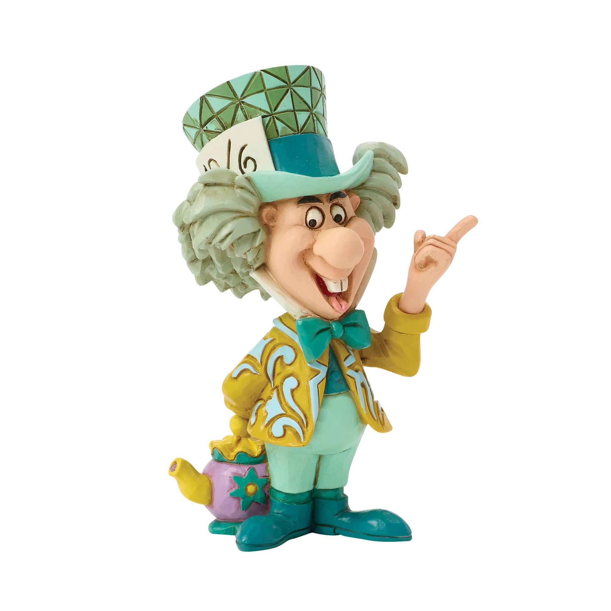 Enesco Disney Traditions by Jim Shore Alice in Wonderland The Mad Hatter Miniature Figurine, 3.35 Inch, Multicolor