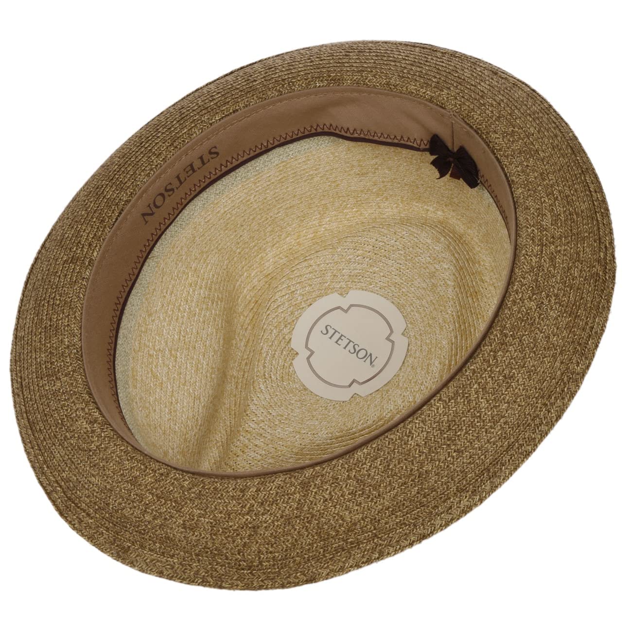 Stetson Madison Sombrero Player de Paja Toyo ala en Contraste Proteccion UV 40 Unisex Primavera Verano