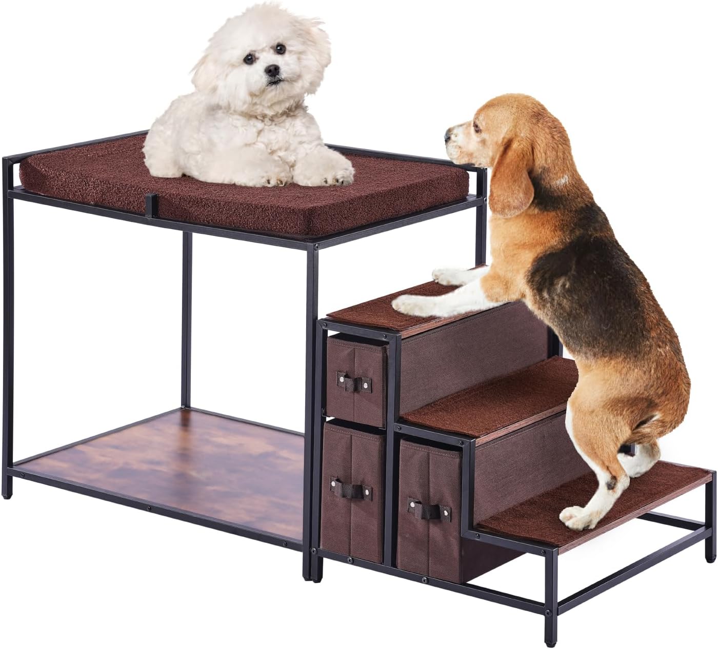 VEVOR Pet Bunk Bed with Stairs, Dog/Cat Window Perch with