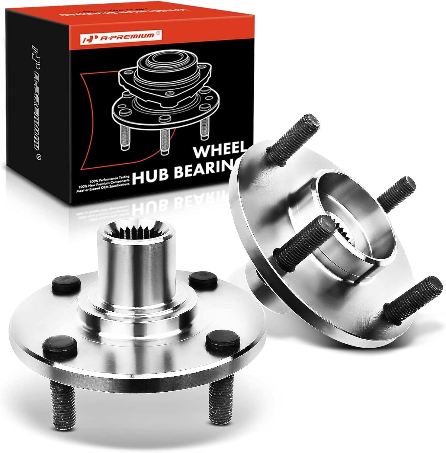 A-Premium Front Wheel Bearing and Hub Assembly Compatible with Ford Focus 2000-2011, w/5-Lug