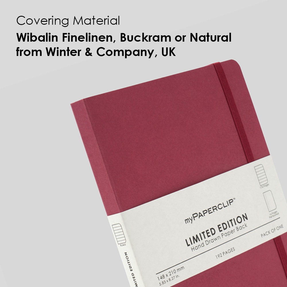 myPAPERCLIP Signature Series A5 Plain Notebook | 192 Pages, 90