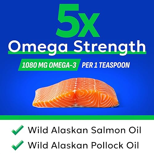 Miniatura 3 de BARK&SPARK Aceite de pescado Omega 3 para perros y gatos, con aceite de salmón salvaje de Alaska para perros, suplemento líquido de aceite de