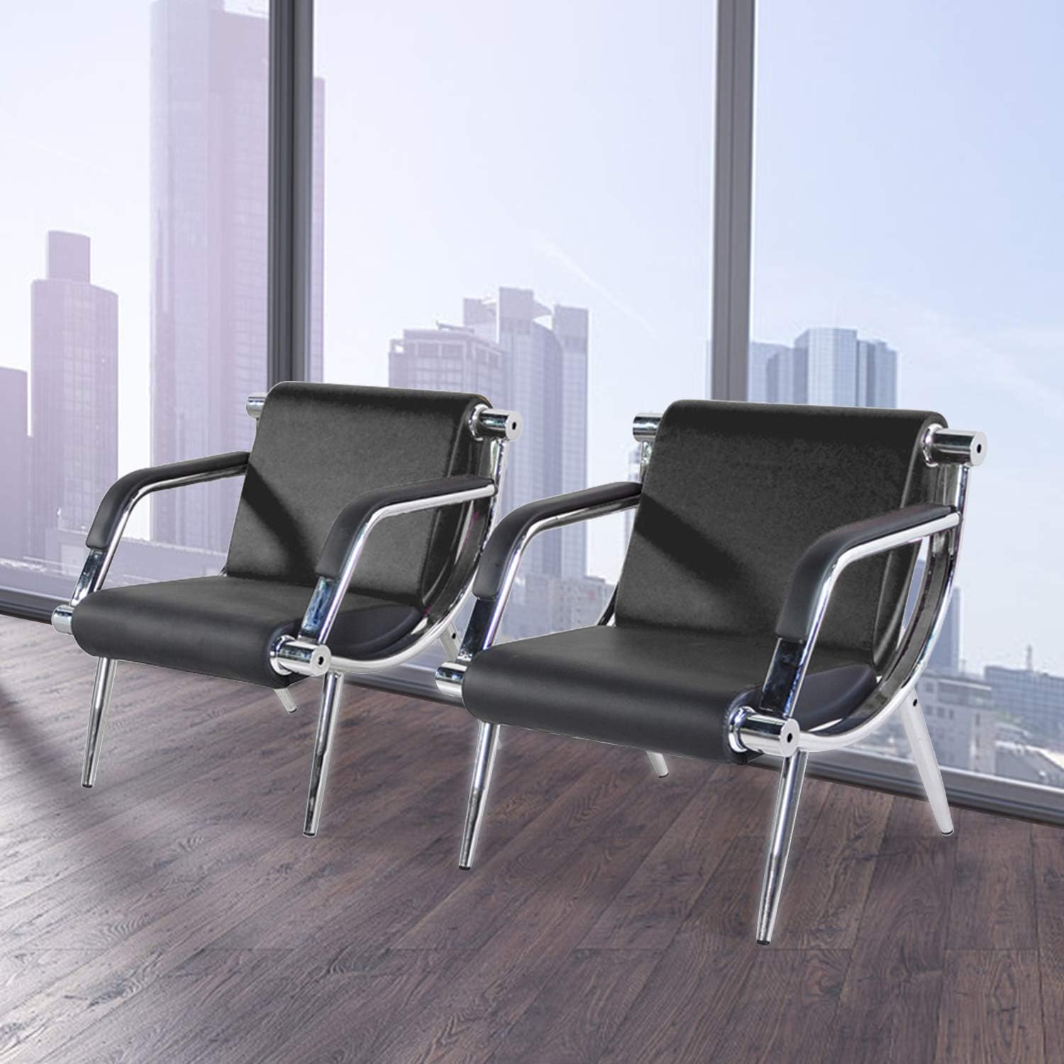 Waiting Room Chairs Leather Office Guest Chair Reception 
