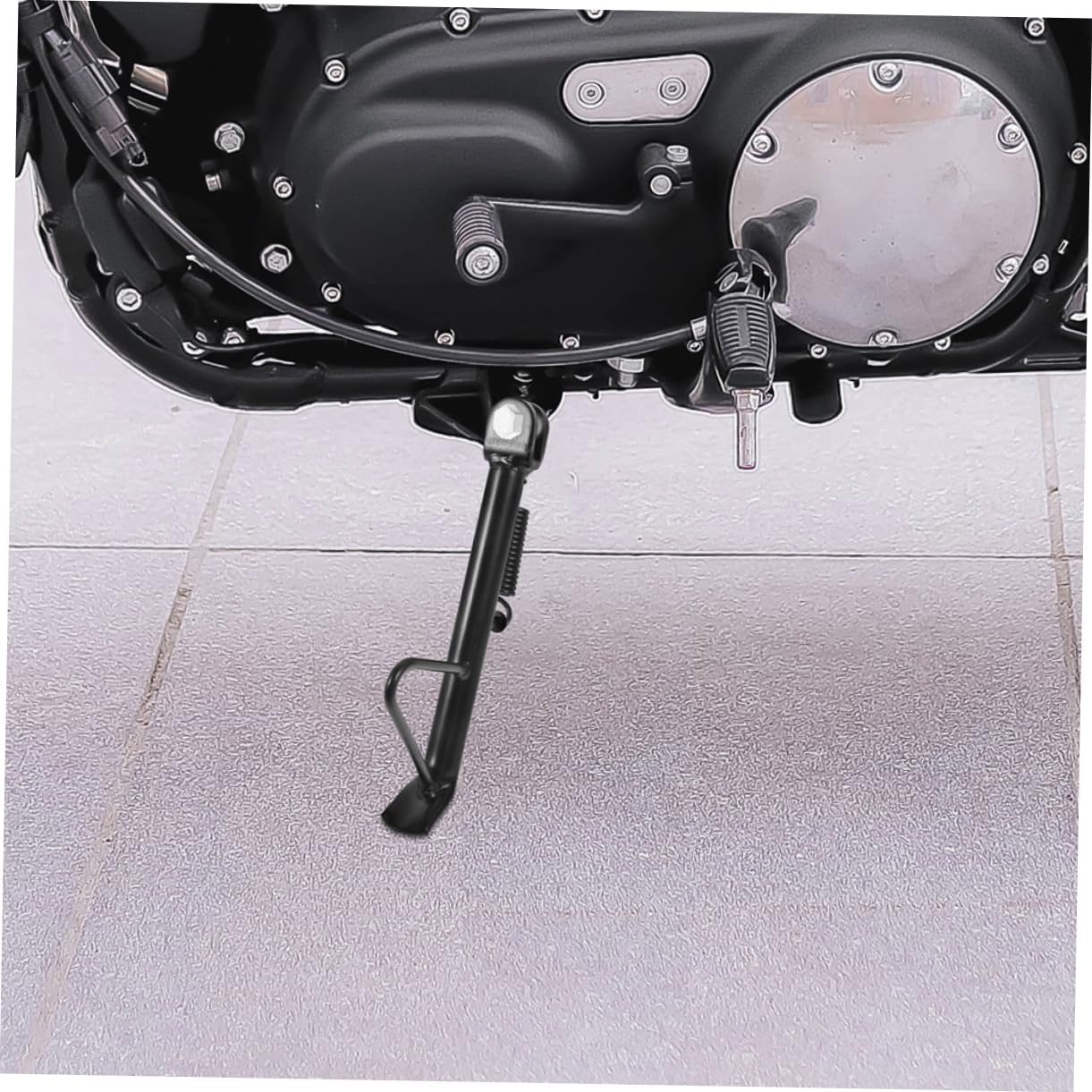Unomor 2 Sets Motorcycle Mount Dirt Bike Kick Stand Motorcycle Stand Dirt Bike Motor Stand Kickstands Side Motorcycle Kickstand Foot Motorbike Stand Scooter Support Motorcycles Iron Black