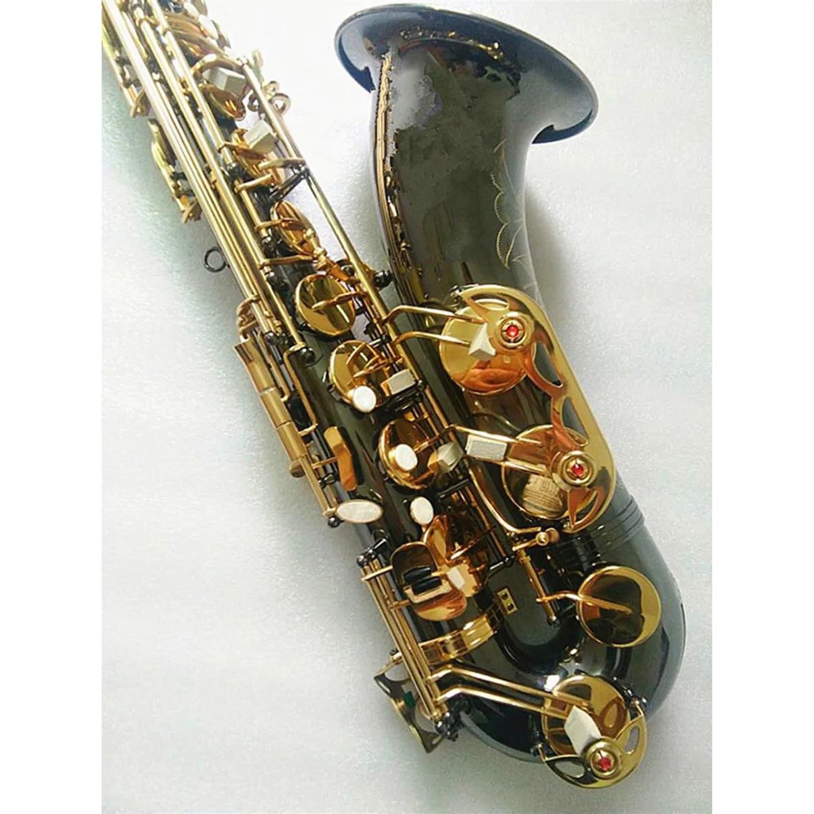 Principianti sassofono Sassofono Tenore Professionale Sax Tenore B Placcato NICHEL NERO Top Strumento Musicale Sax Con Custodia