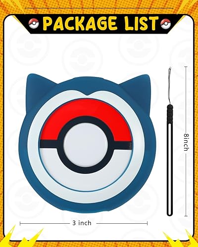 Miniatura 2 de Gurgitat for Pokemon Go Plus Plus Case with Wrist Strap Cute Cartoon Girls Teens Game Boys Blue Anime for Poké Go Plus+ Cover Accessory Slim Soft