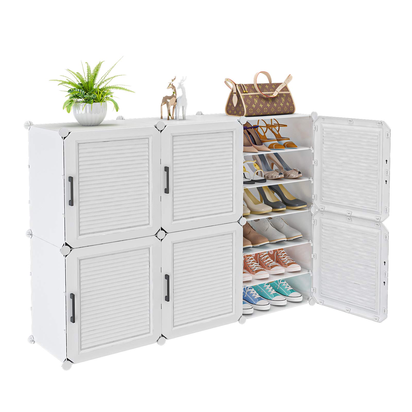 Buy MAGINELS Portable Shoe Rack, 36 Pair DIY Shoe Storage Shelf