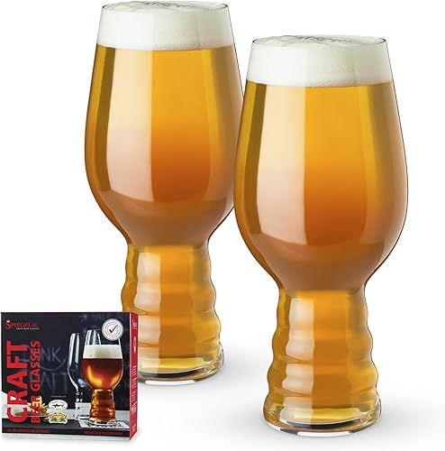 Miniatura 10 de Spiegelau Craft IPA juego de 4 cristales de fabricación europea sin plomo moderno apto para lavavajillas juego de regalo de vasos de cerveza de