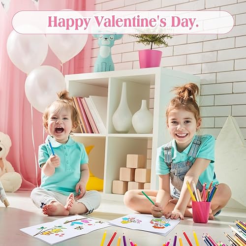Miniatura 7 de 24 piezas de libro para colorear para el día de San Valentín, regalo de San Valentín, mini libros para colorear a granel para niños, juego de
