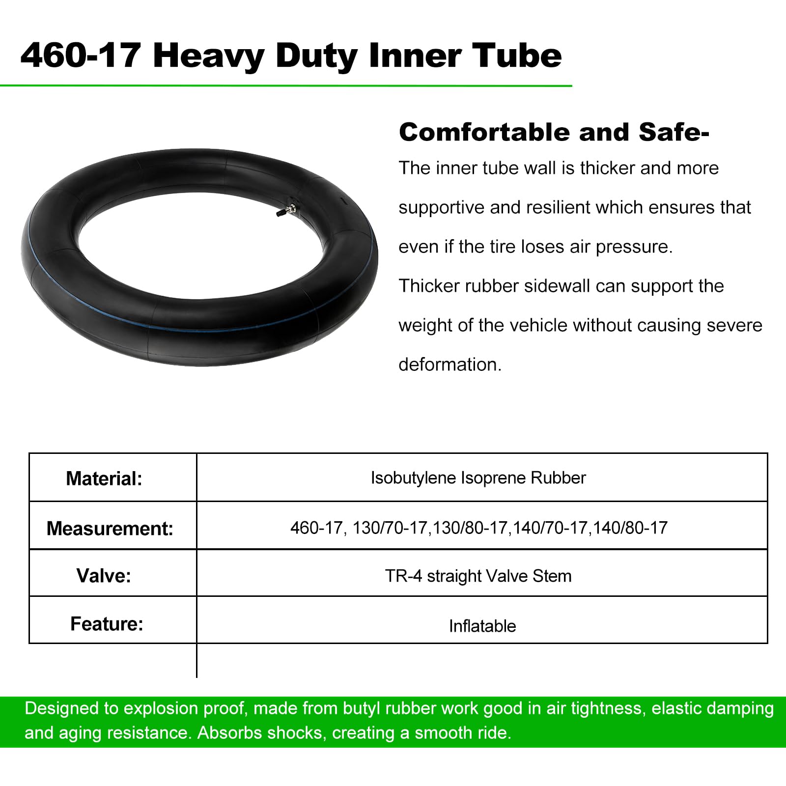 Chambre à Air MICHELIN (17MI VALVE TR4) 150/70-17, 160/70-17, 140/80-17 - Foto 3