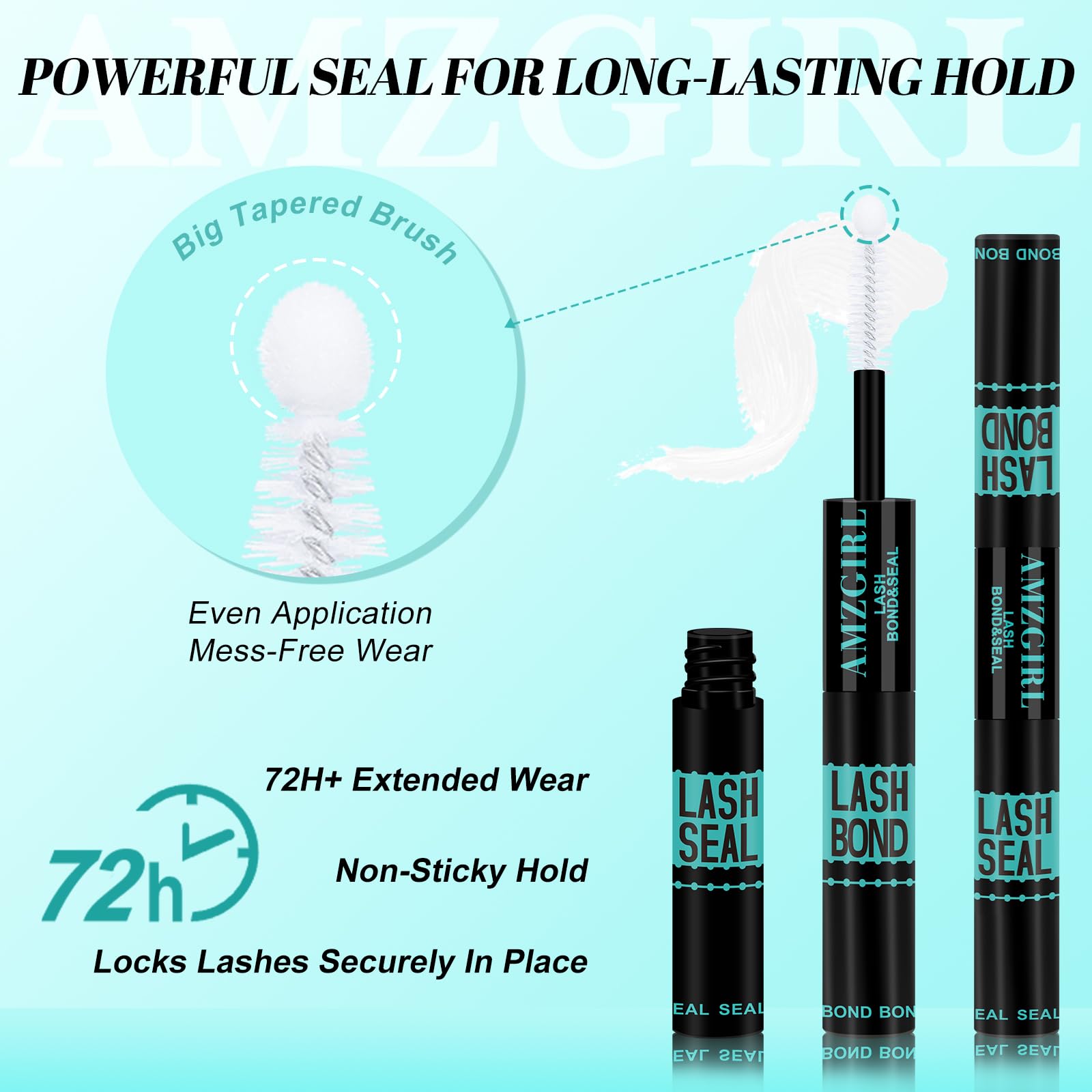 AMZGIRL Lash Glue: Waterproof Cluster Lash Adhesive -4 AMZGIRL Lash Glue: Waterproof Cluster Lash Adhesive -4