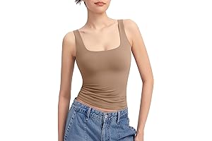 Puimey Women's Square Neck Tank Top: Elevate Your Wardrobe with Sophisticated Simplicity