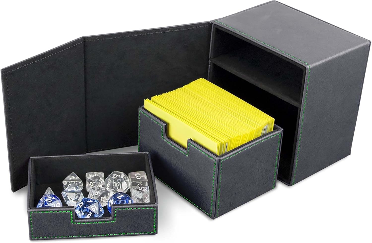 BCW Deck Case LX 100 - Gray | Card Deck Case with 100 Sleeved Gaming Cards Capacity | For Magic: The Gathering, Pokemon, Commander Decks