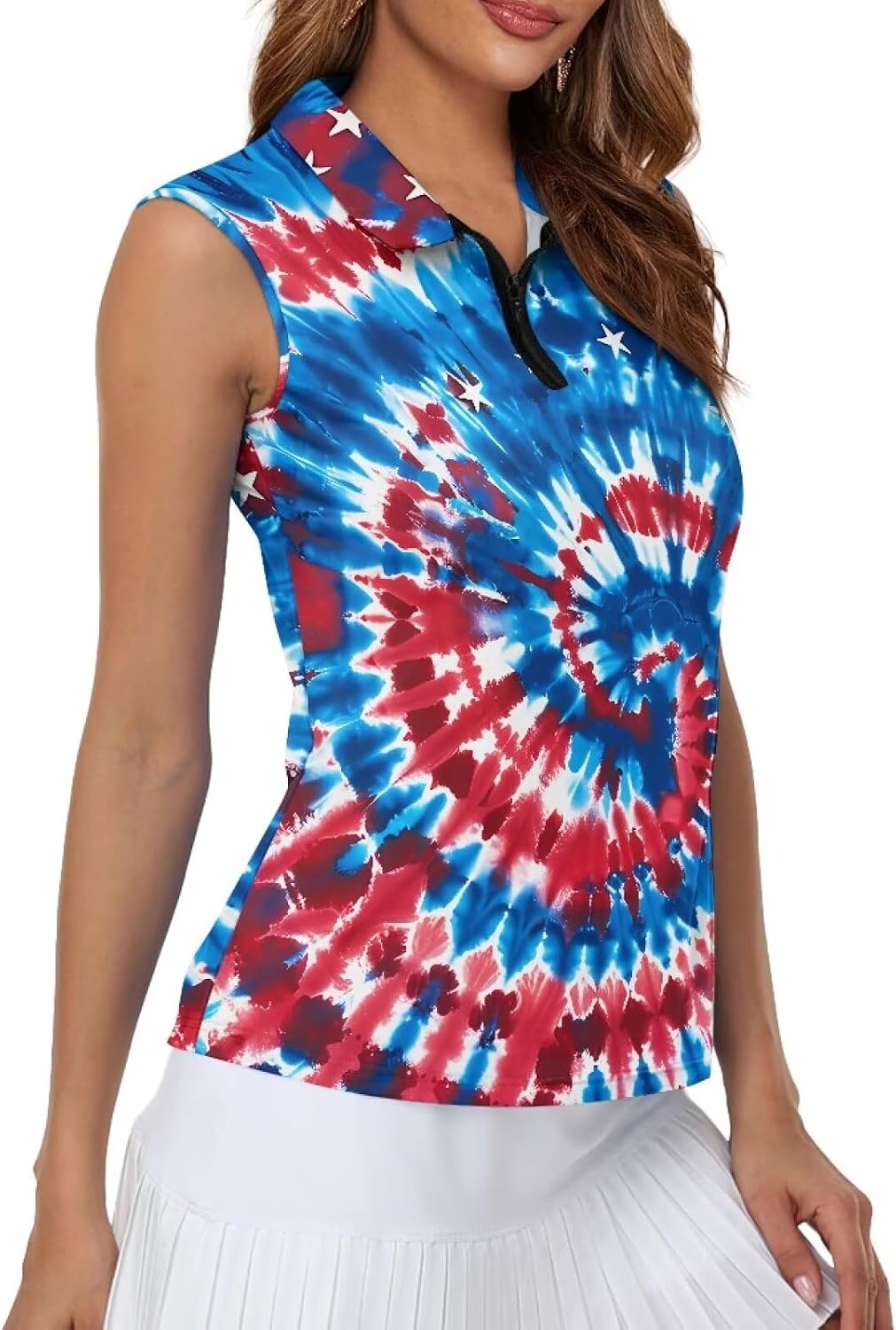 Womens Golf Accessories,Size XS-2XL Pattern Activewear Clothing for Tops Workout Tank Tops Athletic Shirt