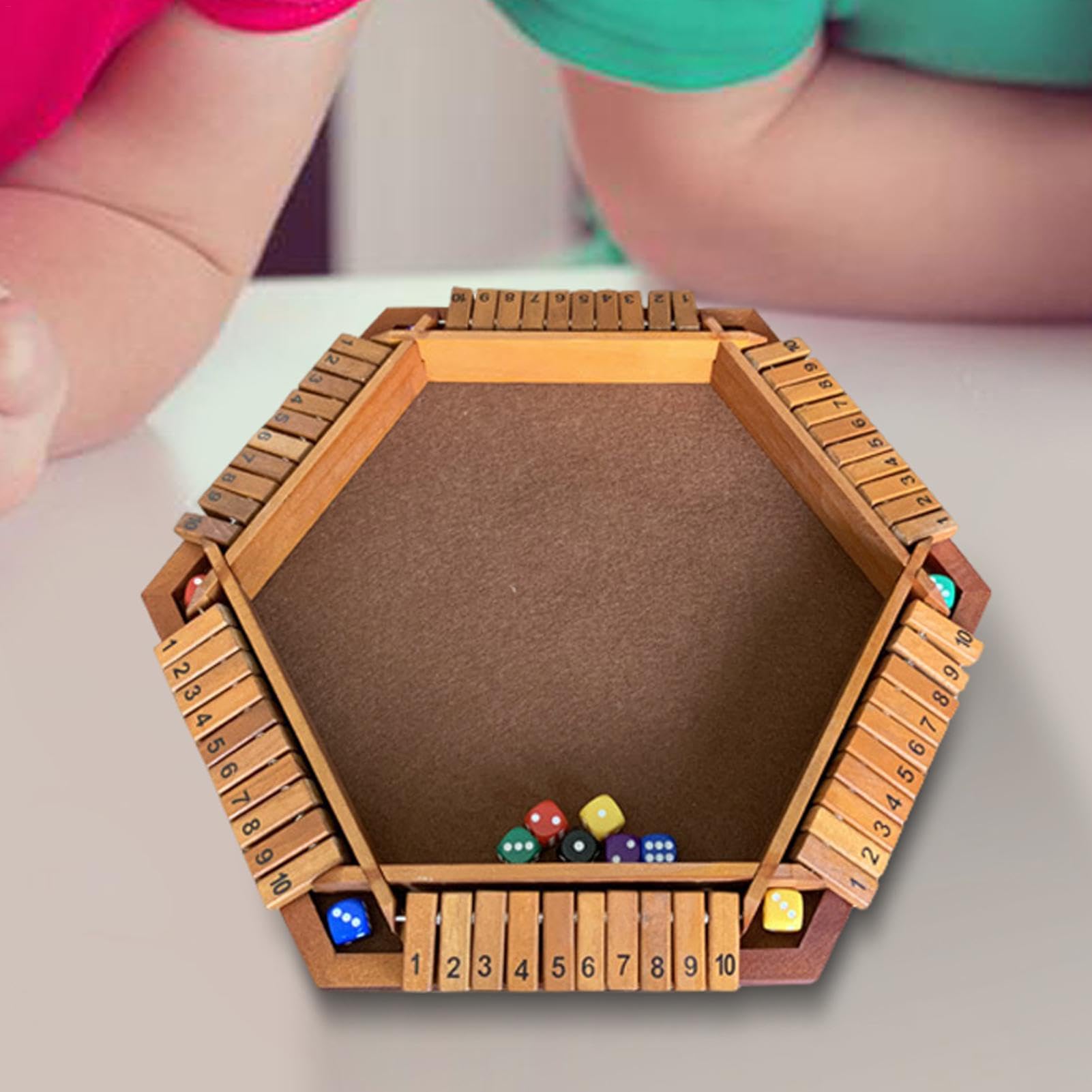 Shut the Box Dice Game Travel, Family Classroom Dice Rolling
