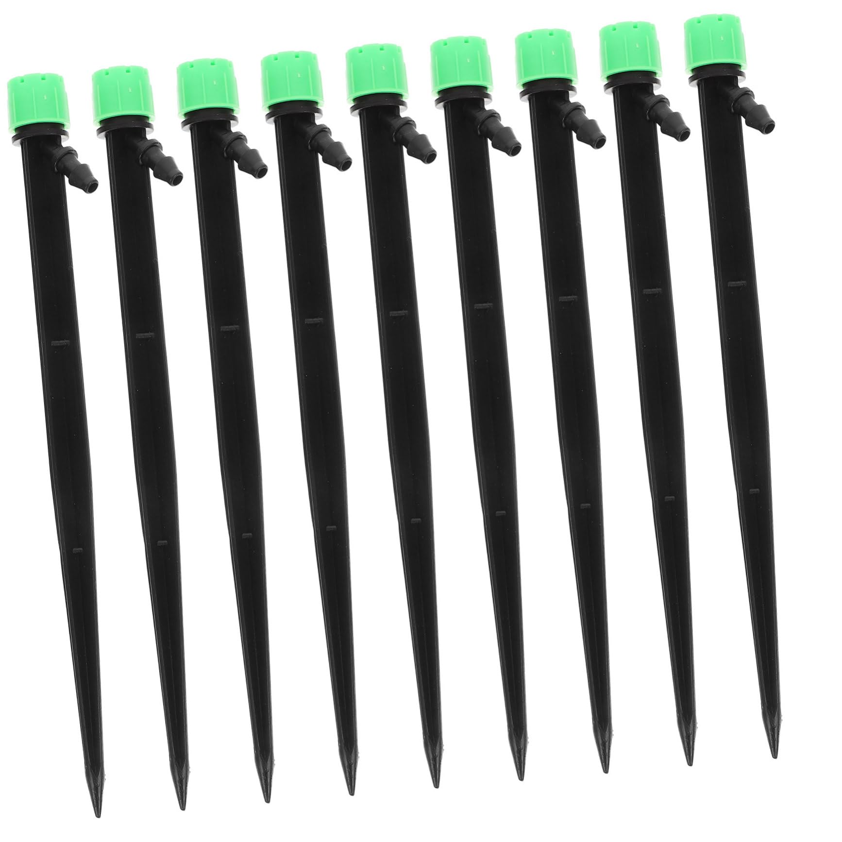 Levemolo Garden Irrigation Drippers 50 Pcs Drip Irrigation Heads Ground Stake 360° Spraying Drip Emitters for All Plants