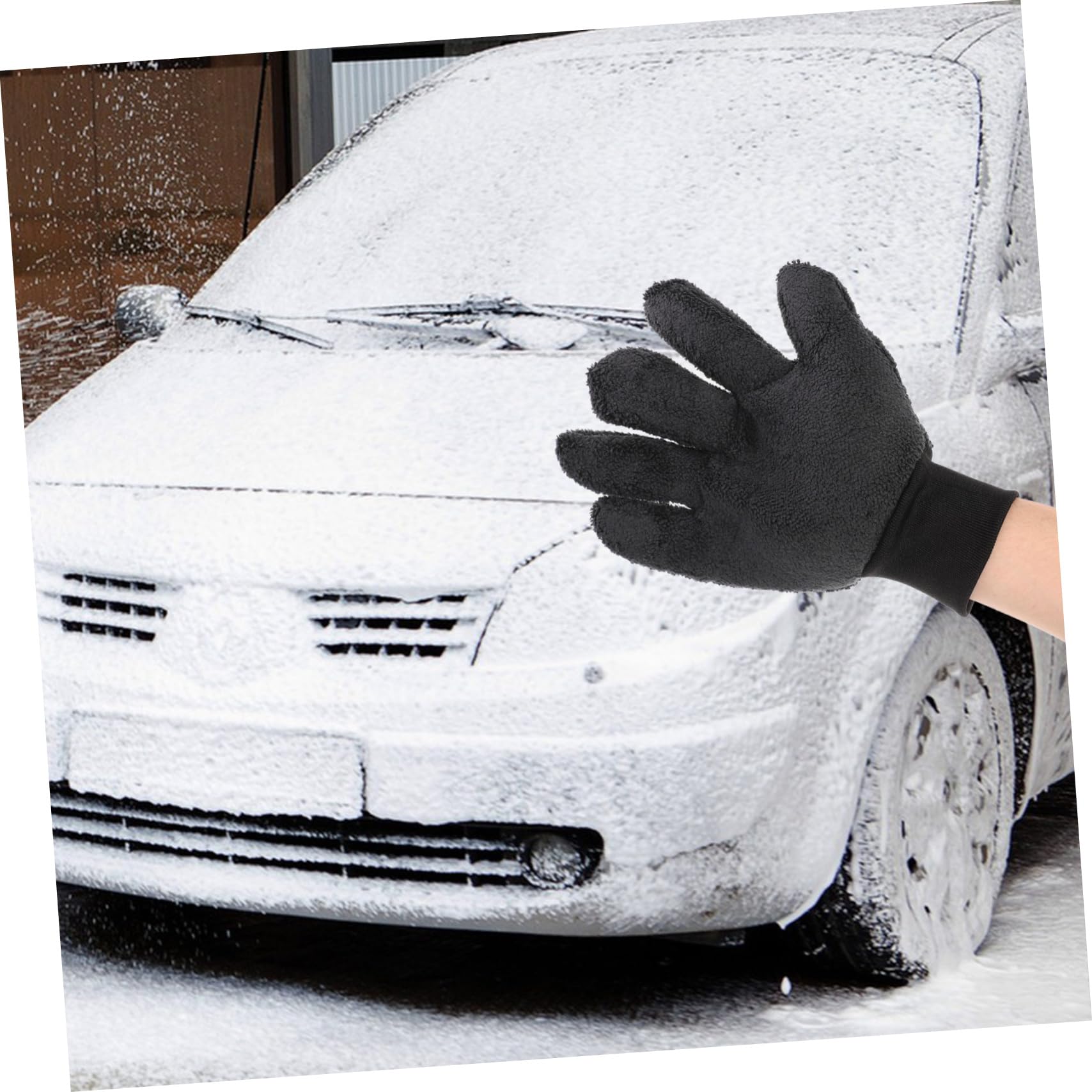 Gatuida 4pièces De Lavage De Voiture Microfibre Réversible Nettoyage Automobile Pratique pour Extérieur des Véhicules Accessoire De Nettoyage Polyvalent pour Maison Voiture