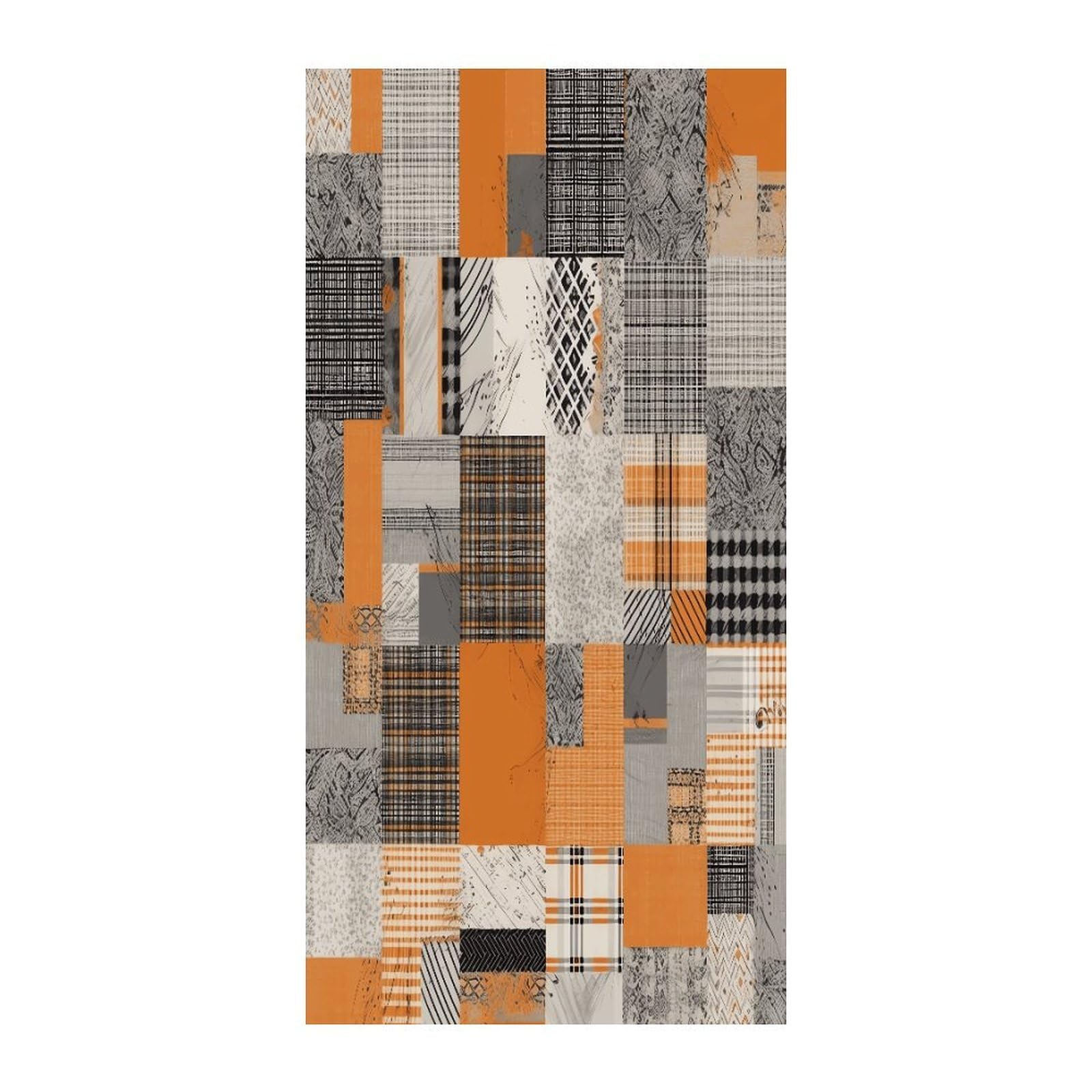 Fekiloot Style Patchwork Pattern Door Curtain Room Divider Curtains