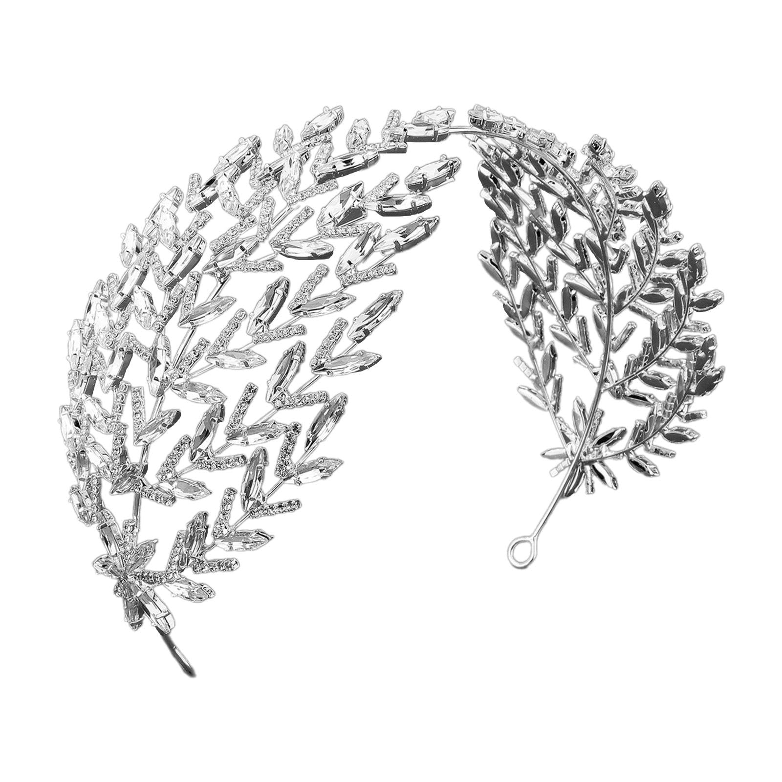 nivaa Bridal Wedding Headband Bridal Headpiece for Anniversary Cosplay Anniversary Style D-picture-14