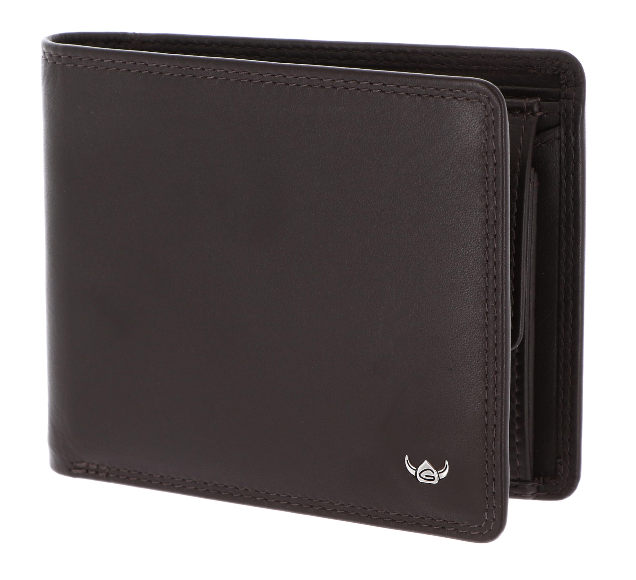 Golden Head Leder Geldbörse Polo RFID Protect Scheintasche 1197 Dunkelbraun