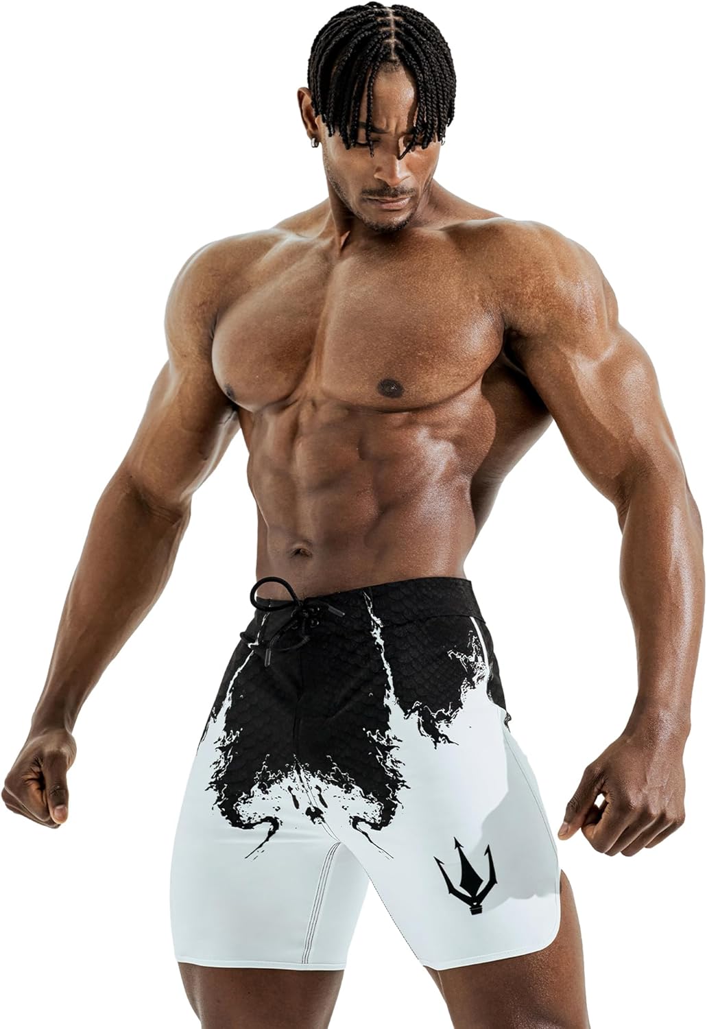 FIED IFBB 15inch Mensphysique Board-Shorts Posing Trunks Competition
