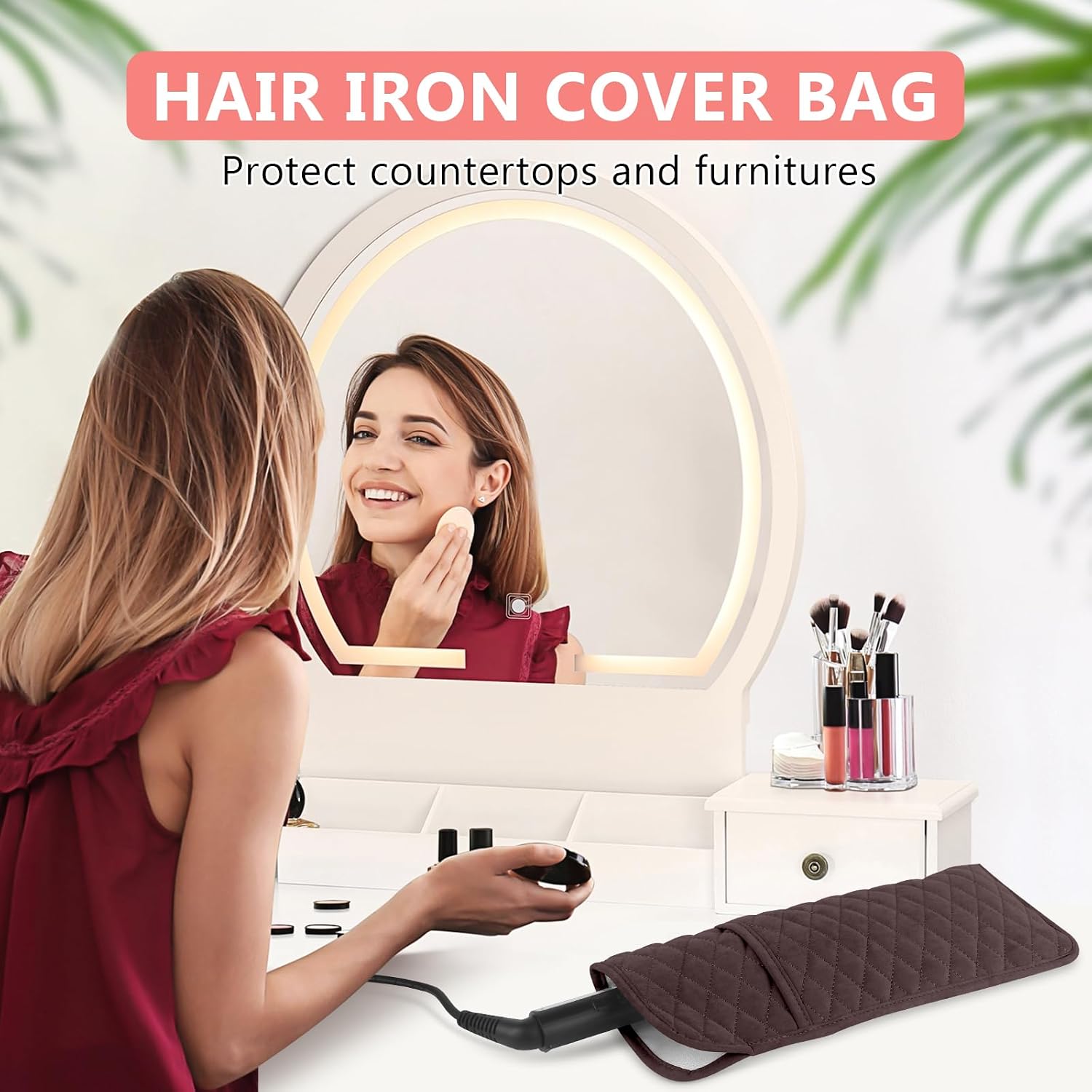 Heat Resistant Hair Tools Organizer Cover Bag(13.8" x 5.5") image 2