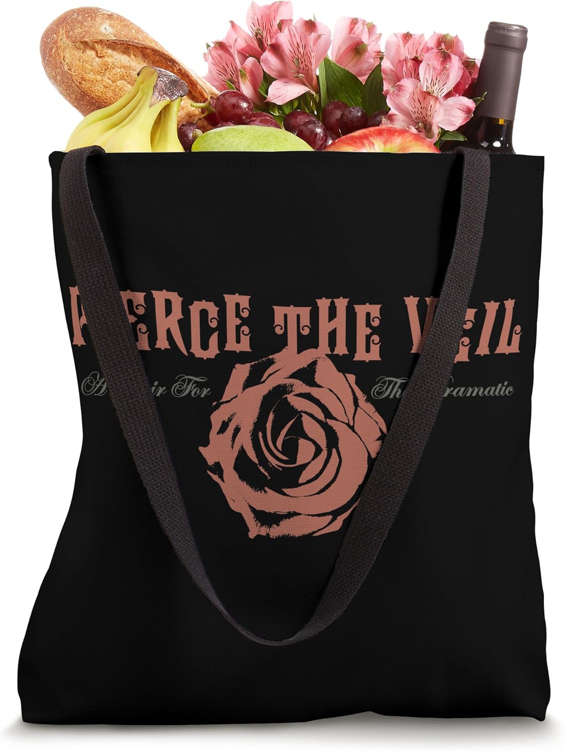 Official Pierce The Veil A Flair For The Dramatic Rose Tote Bag