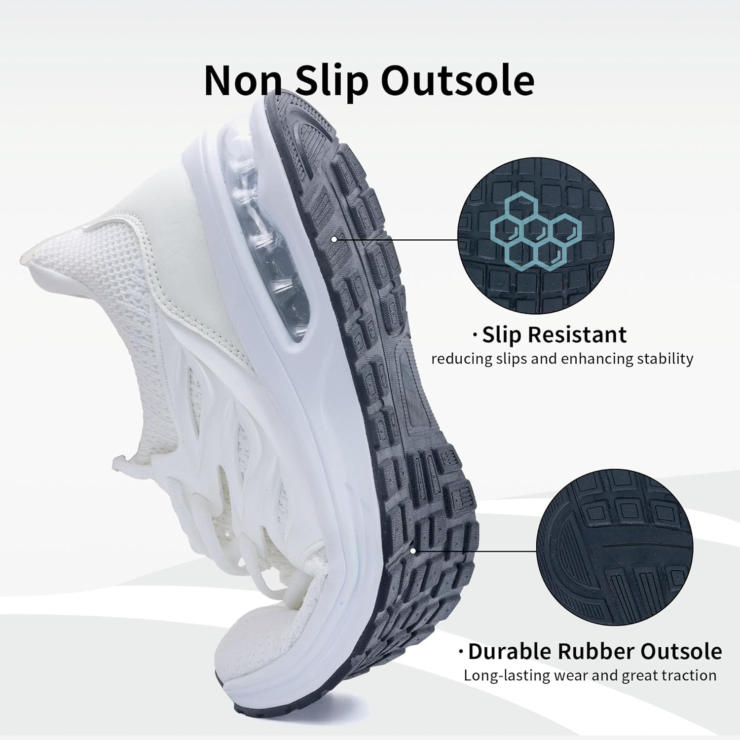 Autper Womens Running Tennis Shoes Comfortable Slip-on Walking Athletic Fashion Sneakers for Jogging Gym Workout Size 5.5-11